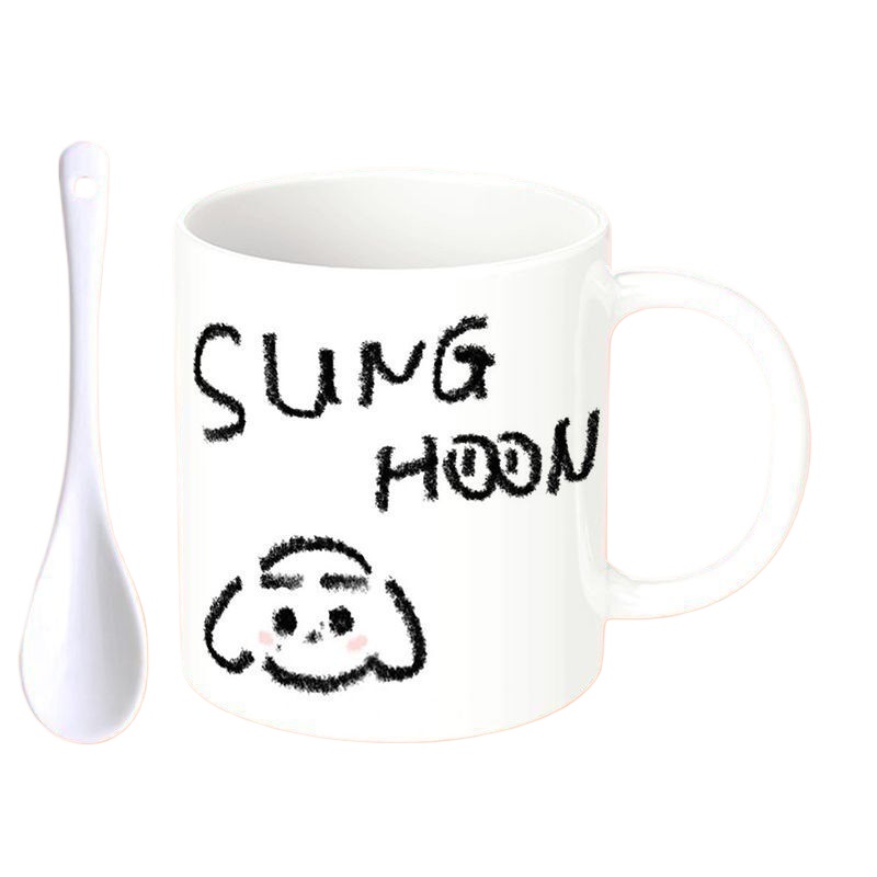 Coffee Tea Love - ENHYPENS Lovely Cartoon Peripheral Ceramic Mug