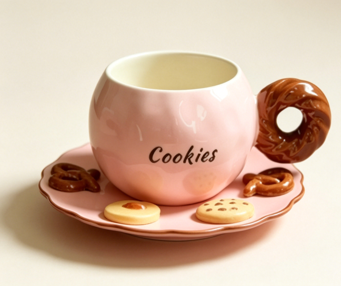 Coffee Tea Love - Cookies Themed Ceramic Coffee Mug with