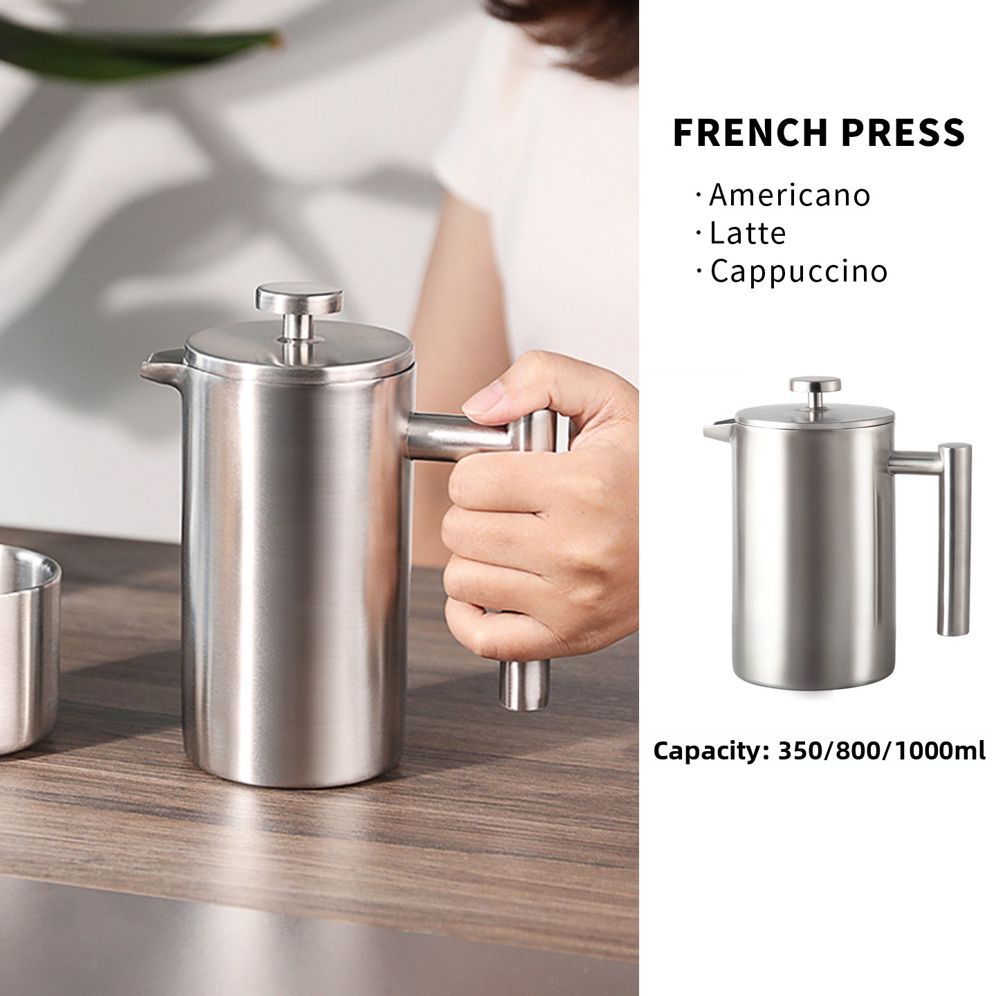 Coffee And Tea Filter - 304 Stainl Steel French Pr Coffee