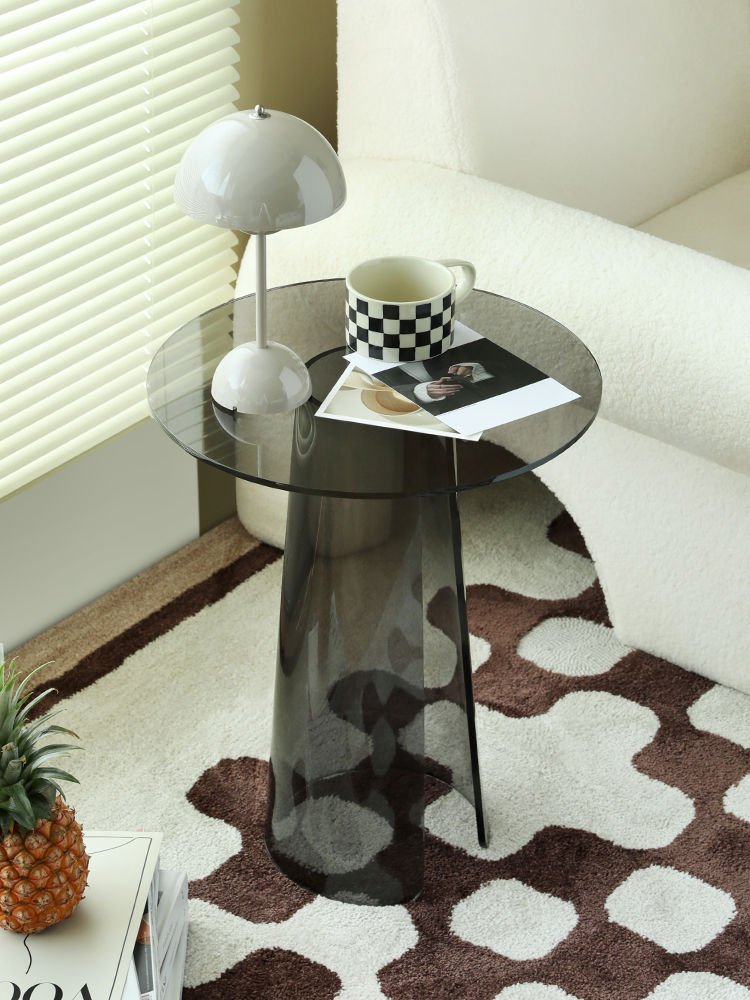 Coffee Tea Library - Creative Acrylic Sofa Round Coffee Table,Library