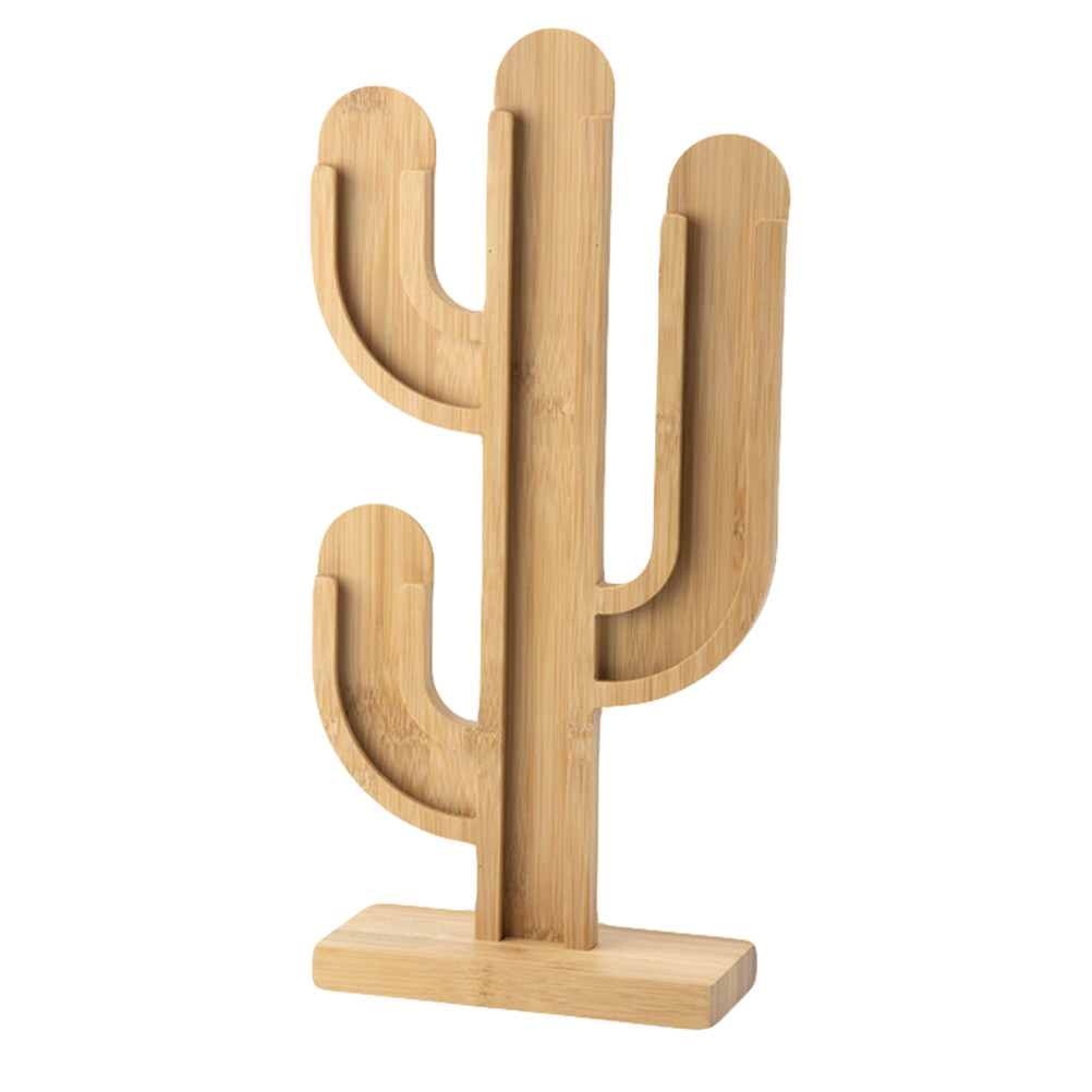 Coffee Capsule Holder - Cactus Coffee Pod Holder Bamboo Organizer