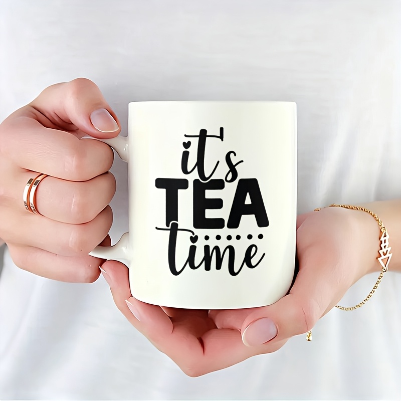 Coffee Tea Shop - 1pc Simple It's Tea Time Mug,