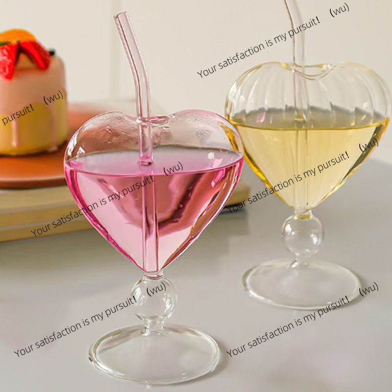 Heart Love Shaped Glass Mug Co - Coffee Tea Love reseña y precio