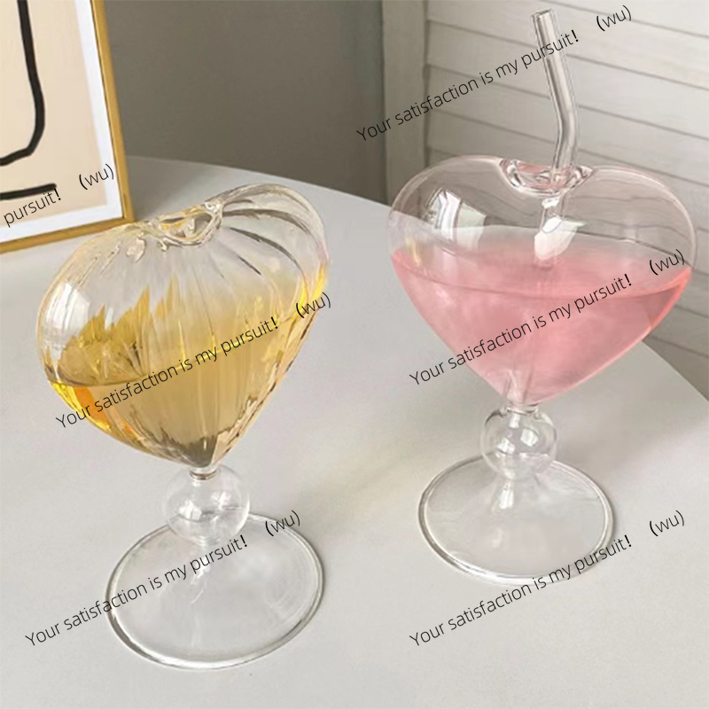Heart Love Shaped Glass Mug Co - Coffee Tea Love reseña y precio