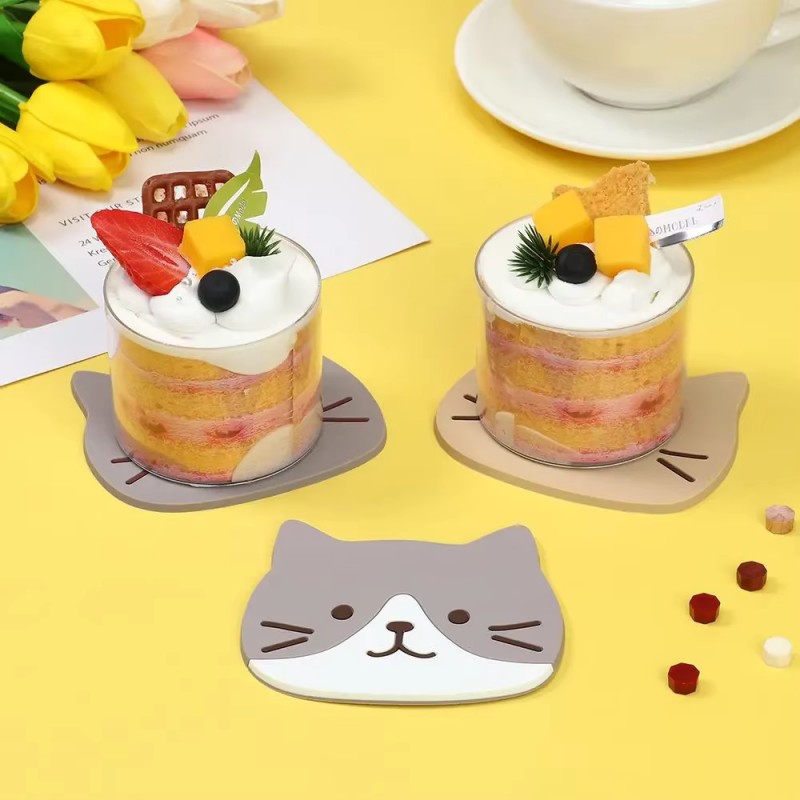 Lovely Cat Design Cup Coaster  - Coffee Tea Love reseña y precio