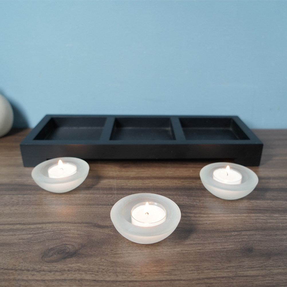 1 Set Glass Tea Light Holders  - Coffee Tea Holders reseña y precio