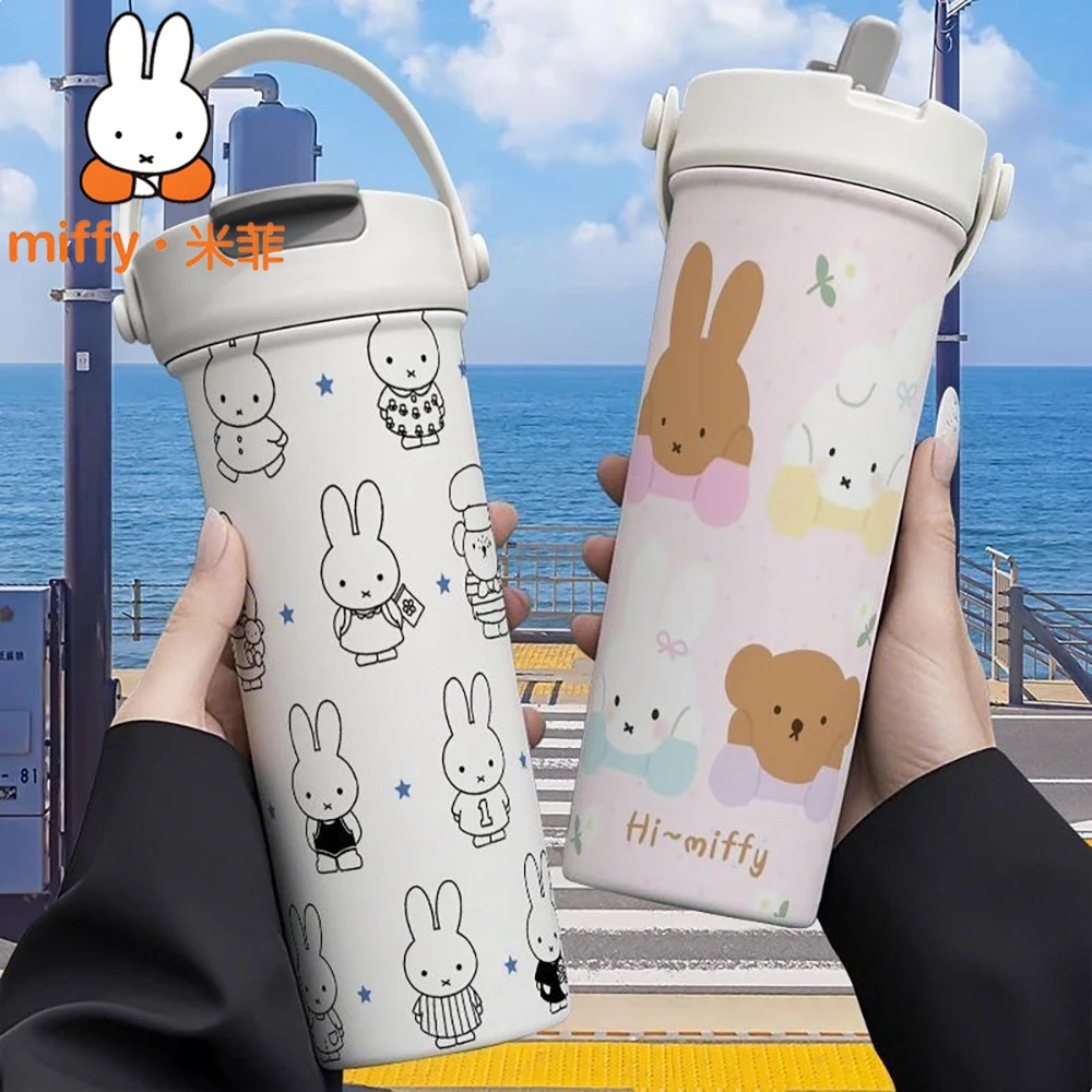 Miffy Rabbit Handheld Thermos  - Coffee Tea Pictures reseña y precio