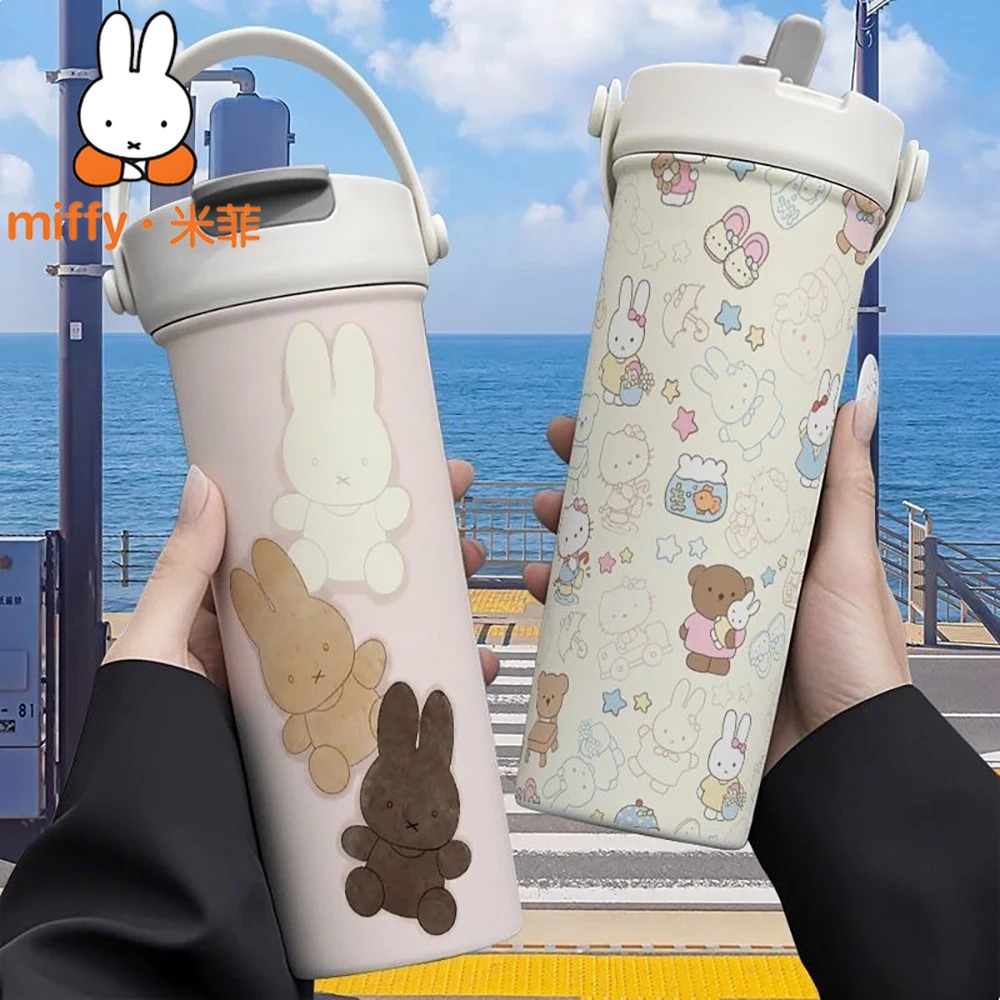 Miffy Rabbit Handheld Thermos  - Coffee Tea Pictures reseña y precio