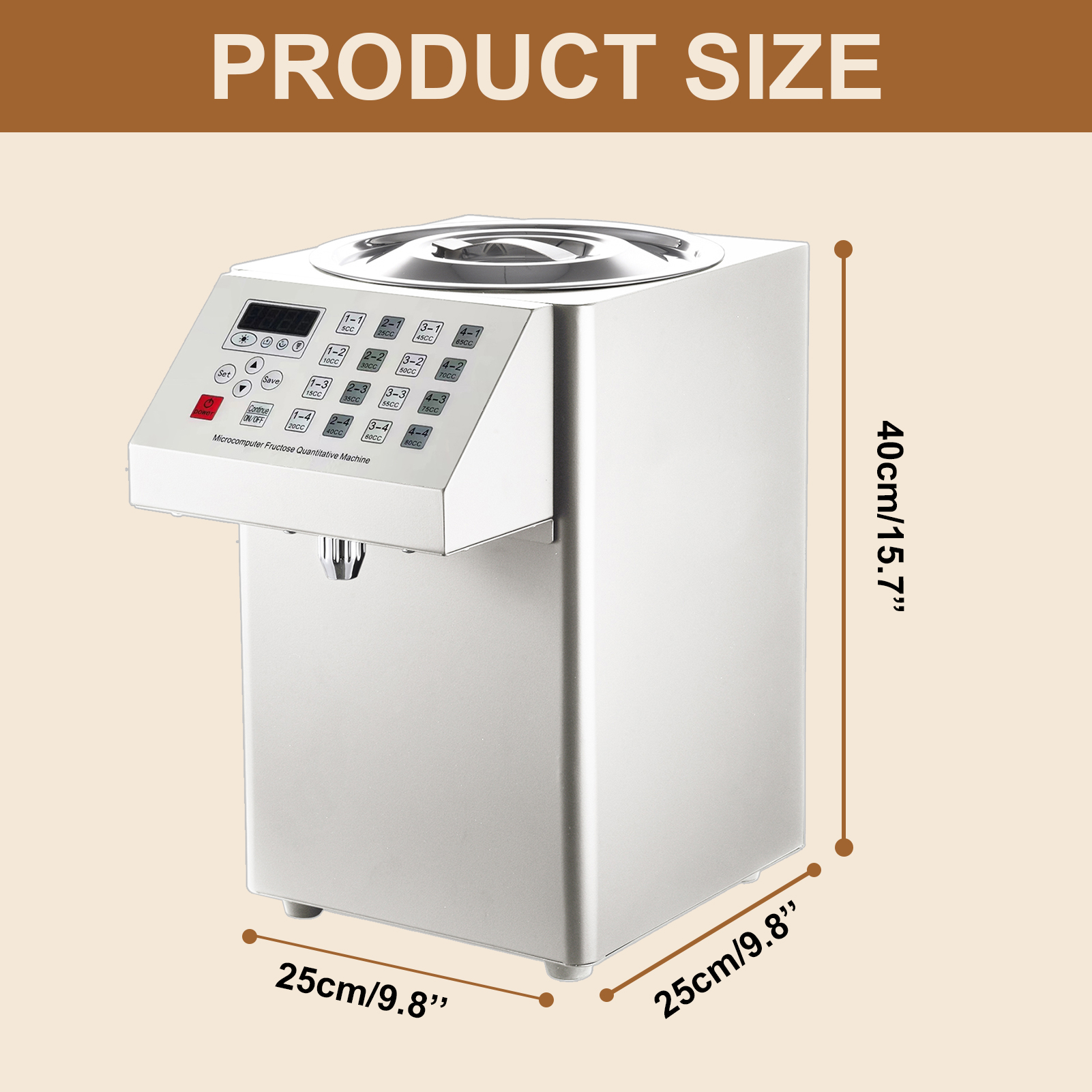 Automatic Fructose Dispenser E - Coffee Tea Shop reseña y precio