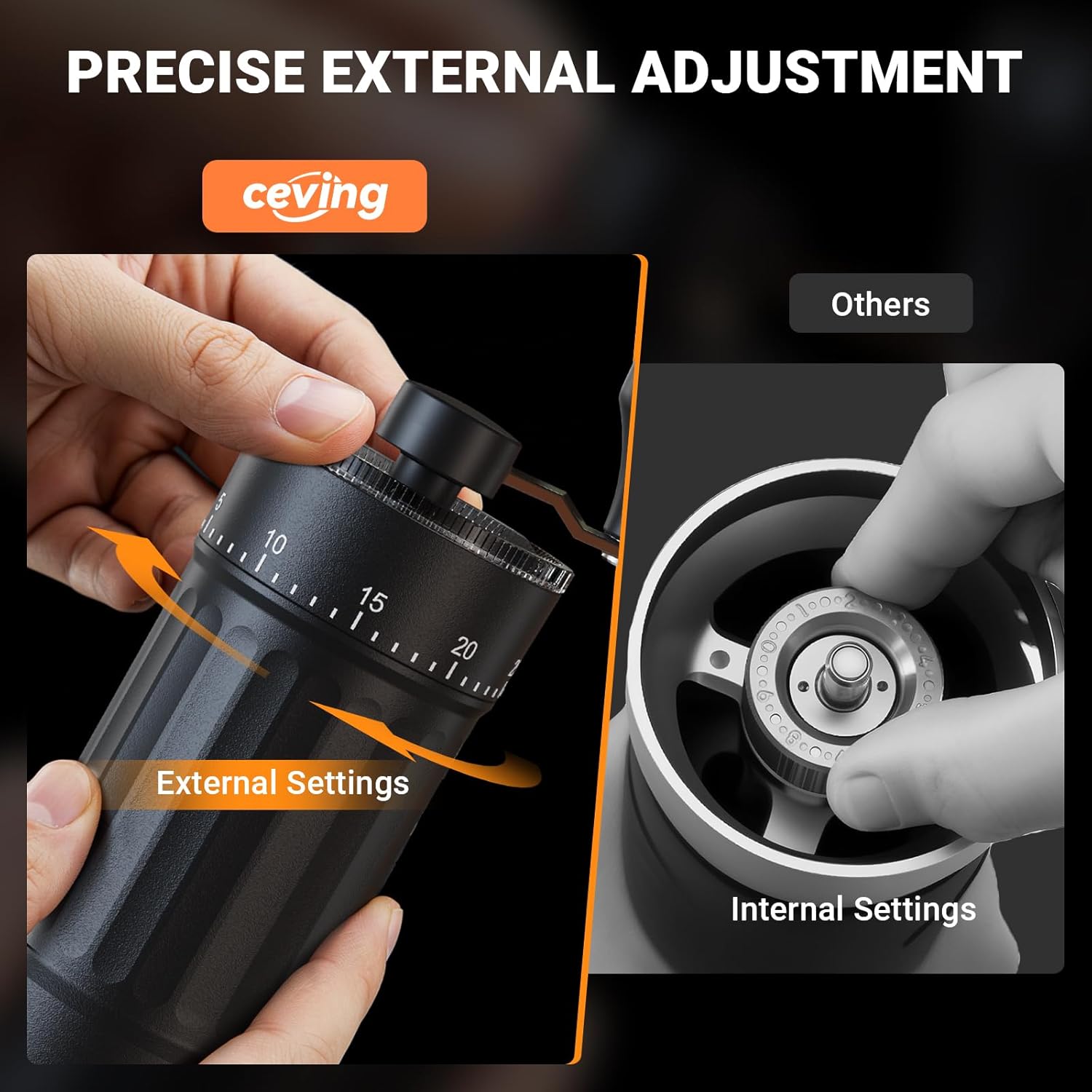 Mini Manual Coffee Grinder wit - Burr Hand Grinder reseña y precio