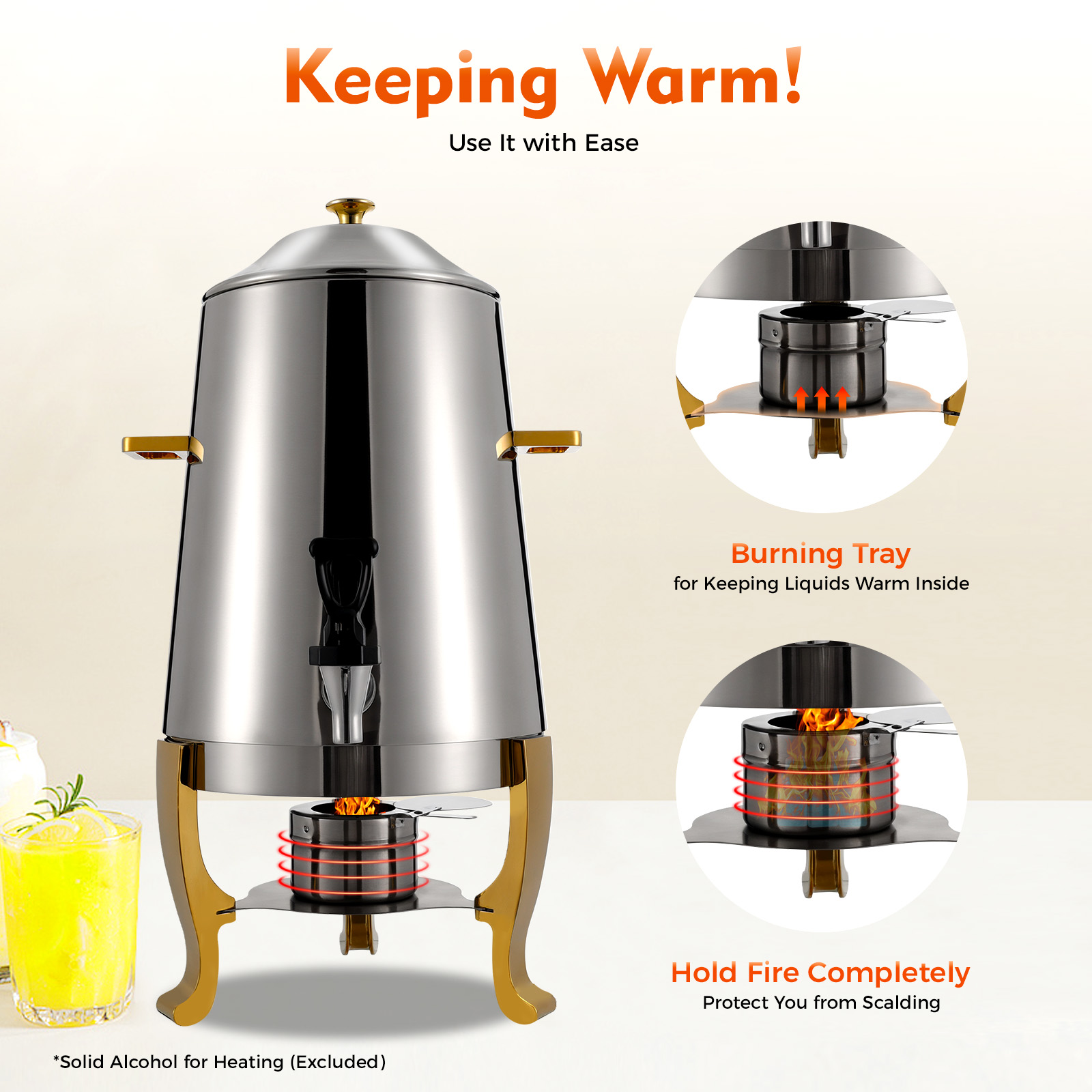 13L Large Capacity Stainless S - Coffee Tea Urn reseña y precio
