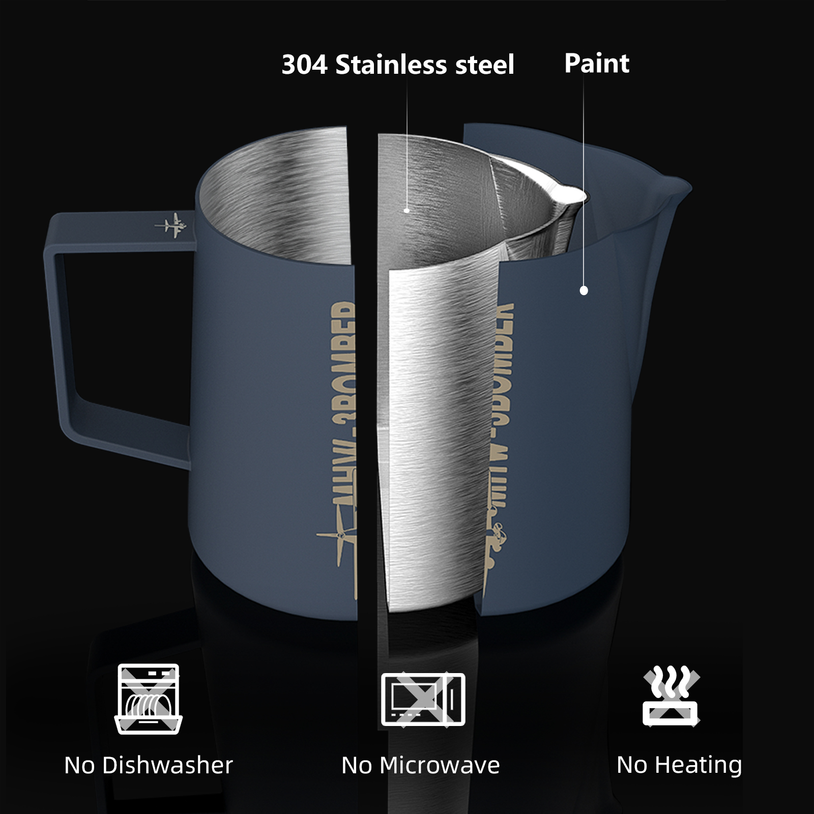 MHW 3BOMBER 400/700ml Milk Fro - Barista Milk Jug reseña y precio