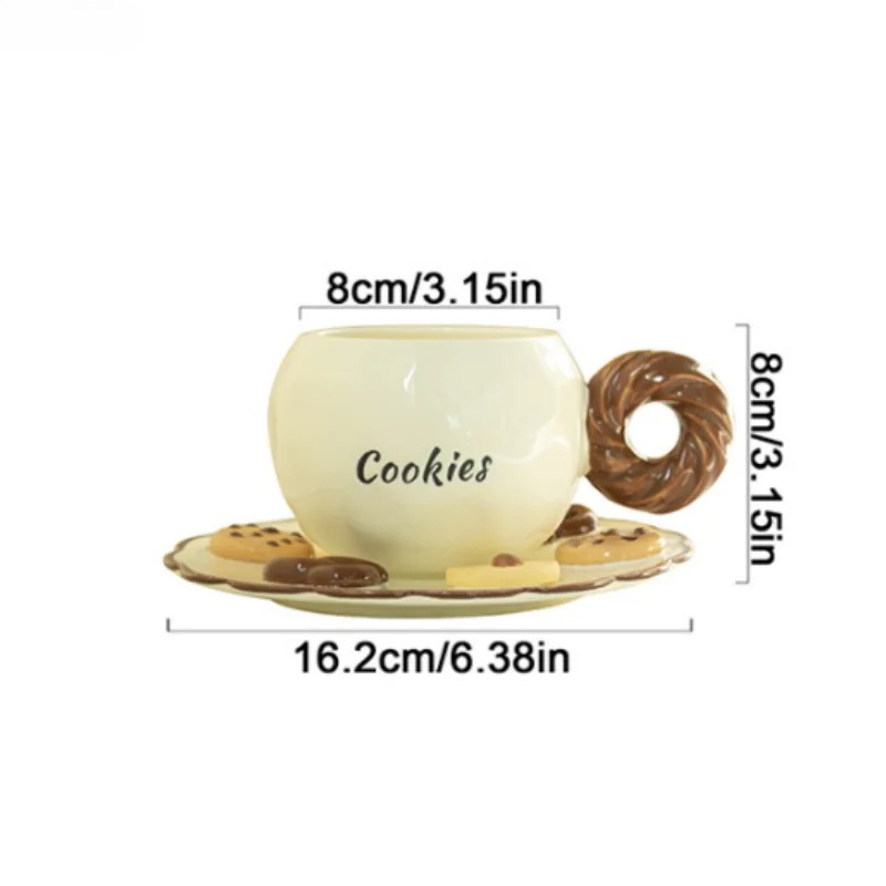 Cookies Themed Ceramic Coffee  - Coffee Tea Love reseña y precio