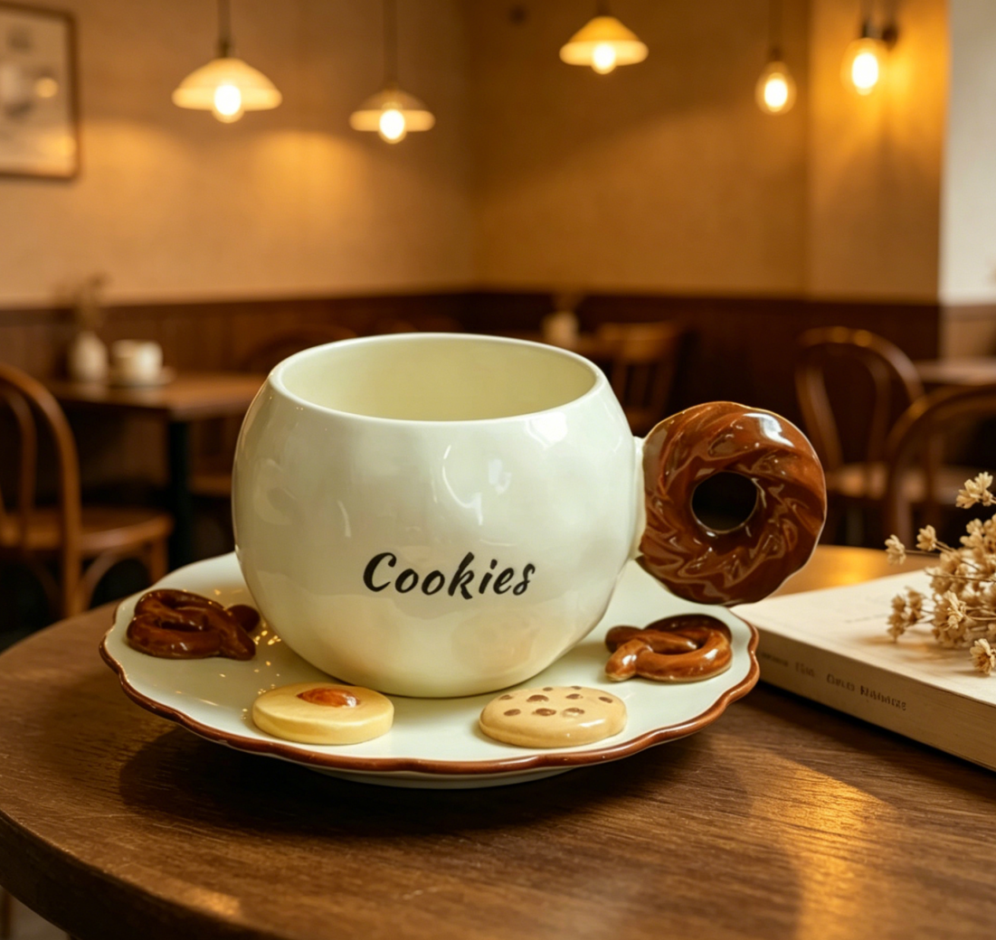 Cookies Themed Ceramic Coffee  - Coffee Tea Love reseña y precio