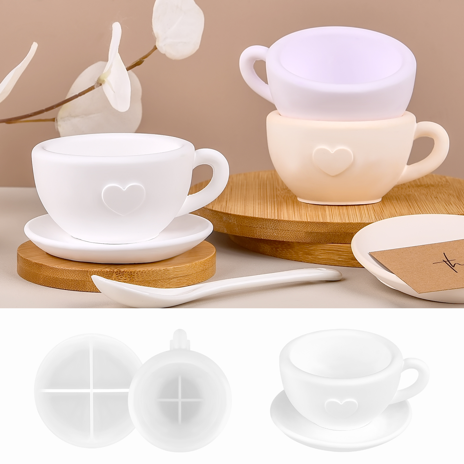3D Tea Cup Love Silicone Mold  - Coffee Tea Love reseña y precio