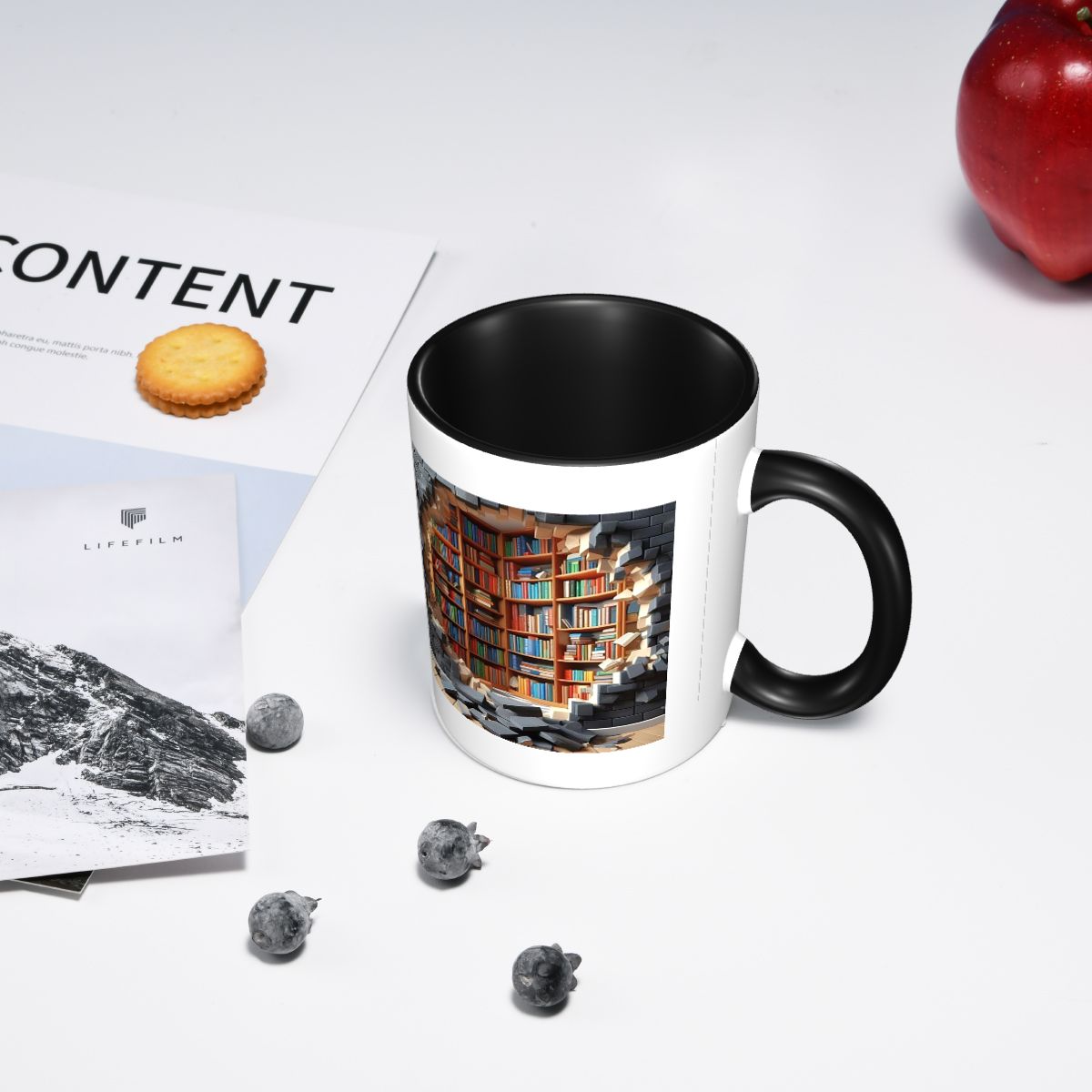 Bookshelf Creative Space Desig - Coffee Tea Library reseña y precio