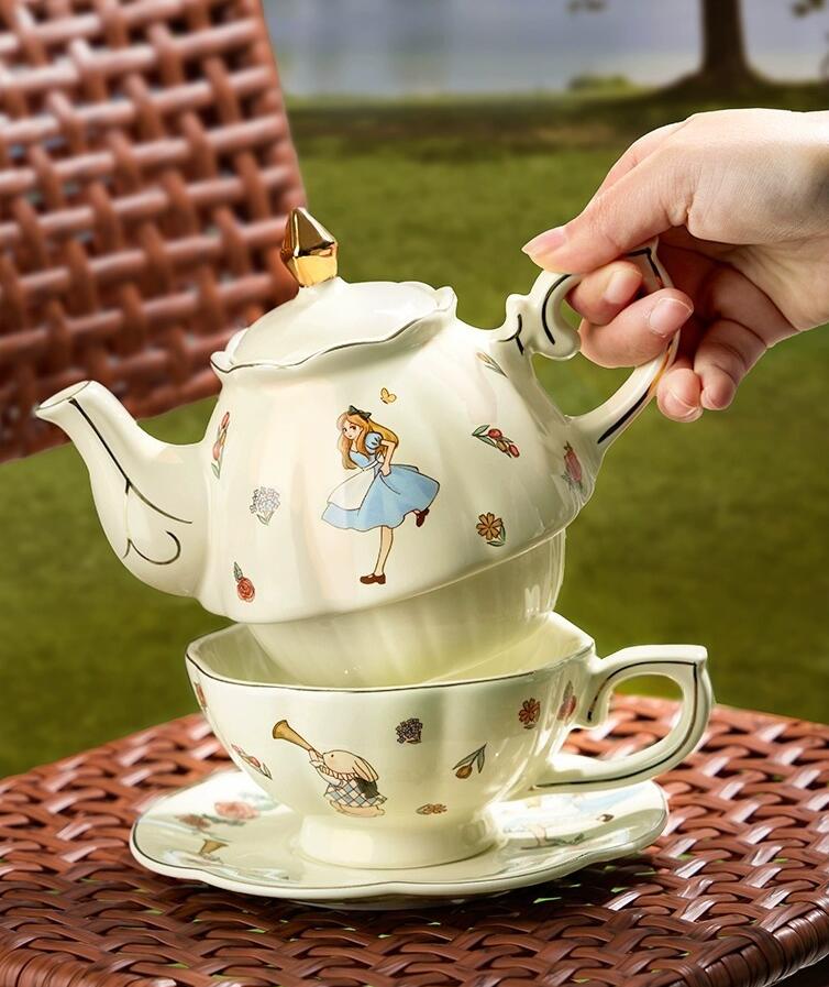 Alice Ceramic Tea and Coffee S - Tea Coffee Pot Set reseña y precio