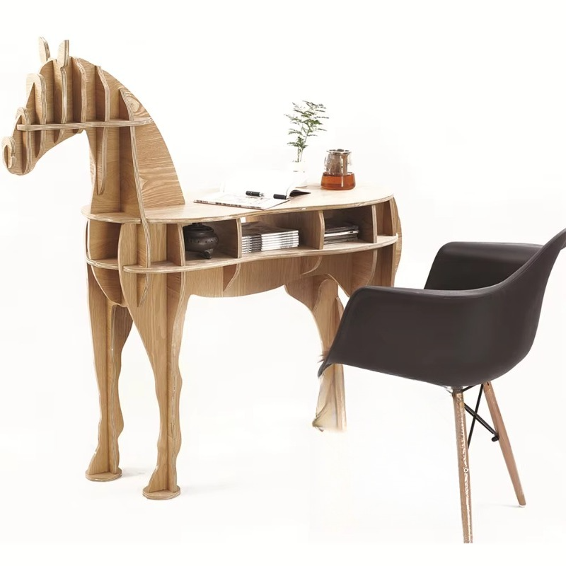 Creative Wooden Horse Tea Coff - Coffee Tea Library reseña y precio