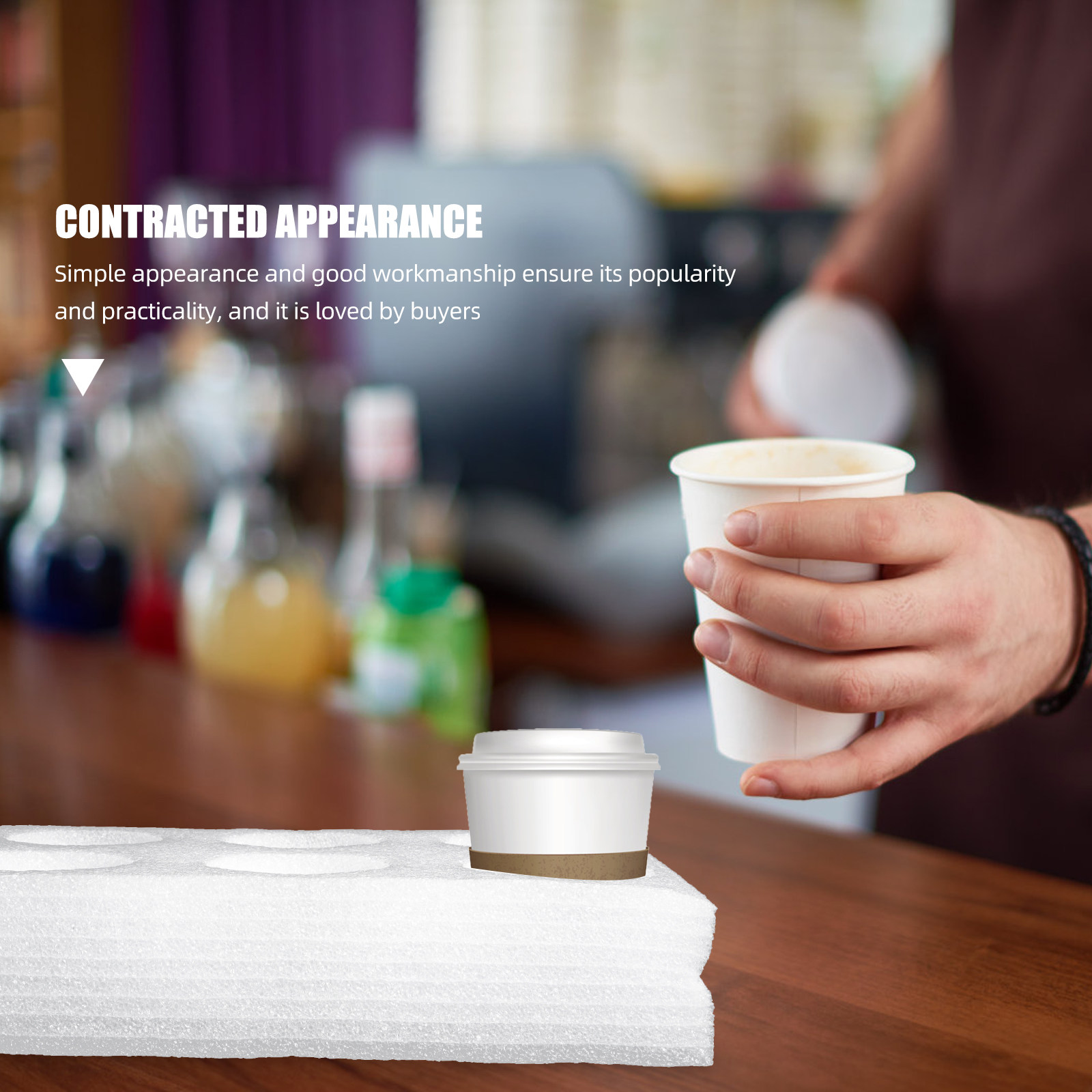 2Pcs Beverage Drink Carrier Tr - Coffee Tea Holders reseña y precio
