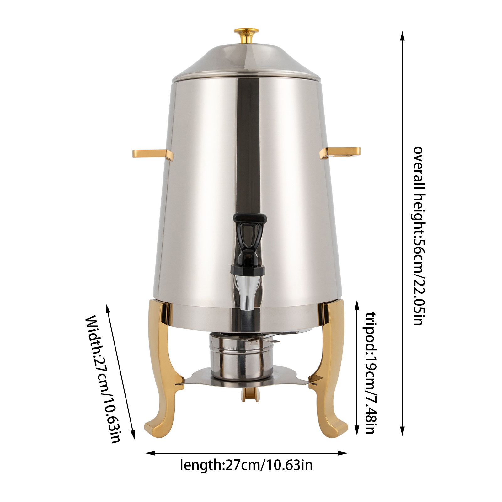 Coffee Urn With Fuel Holder 13 - Coffee Tea Urn reseña y precio