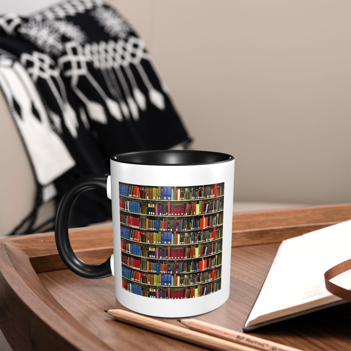 Education Library Book Mug Fun - Coffee Tea Library reseña y precio