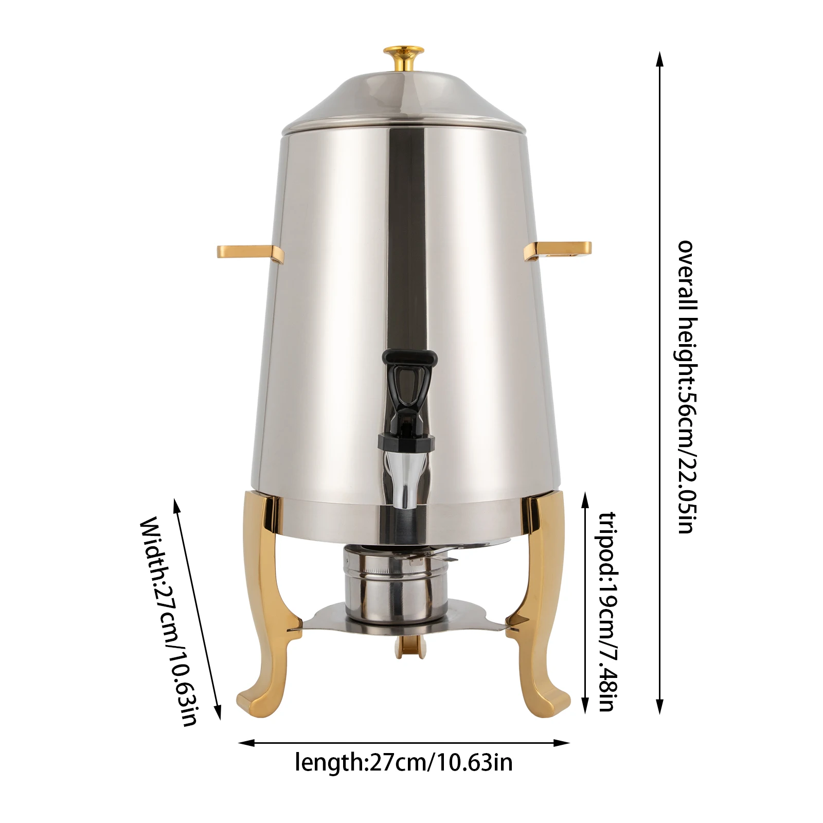 3.5 Gallon Stainless Steel Hot - Coffee Tea Urn reseña y precio