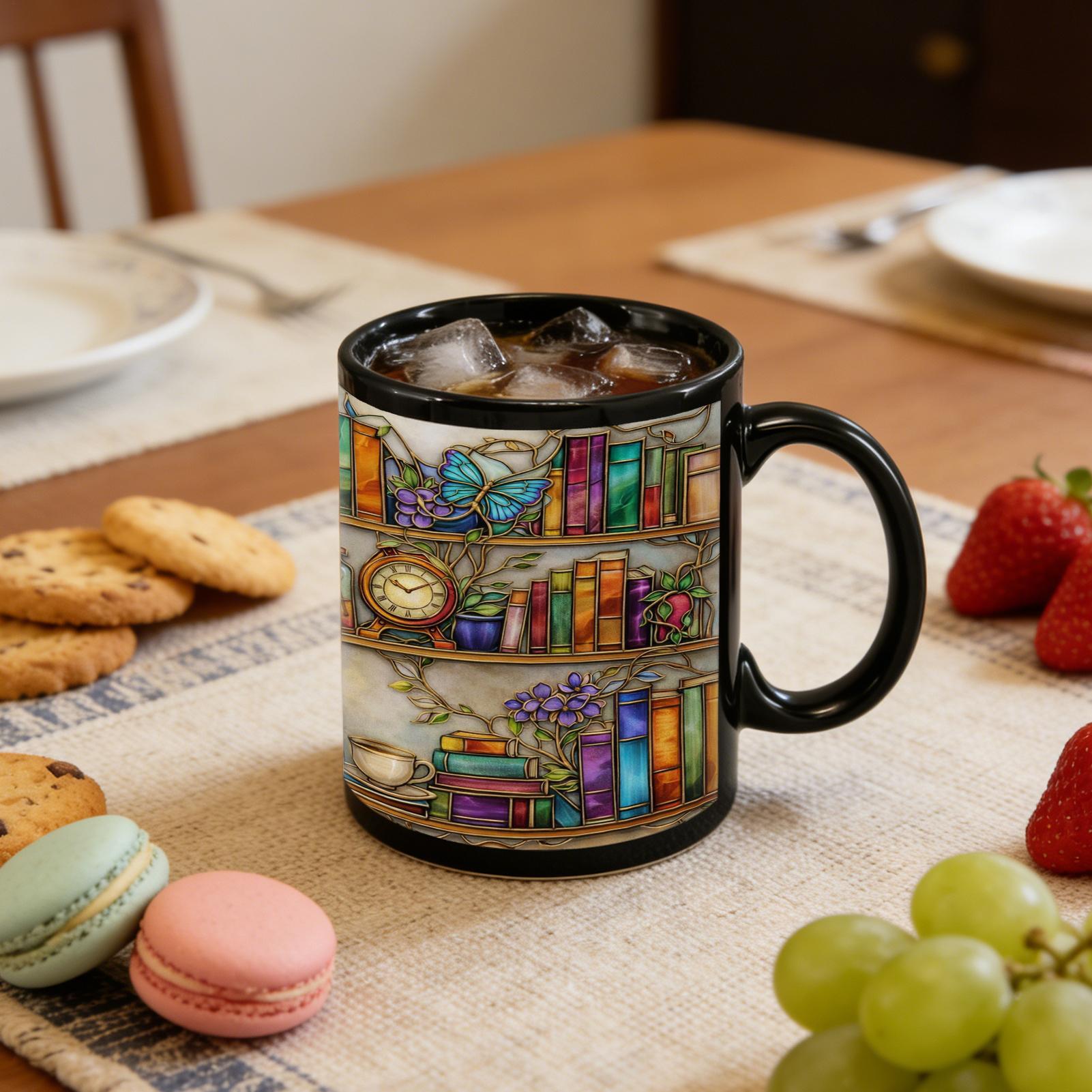 Mug For Coffee Cat Theme Heat- - Coffee Tea Library reseña y precio