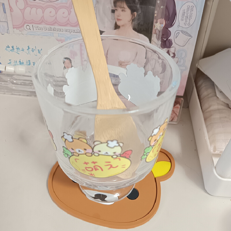 Rilakkuma Silicone Cup Coaster - Coffee Tea Pictures reseña y precio