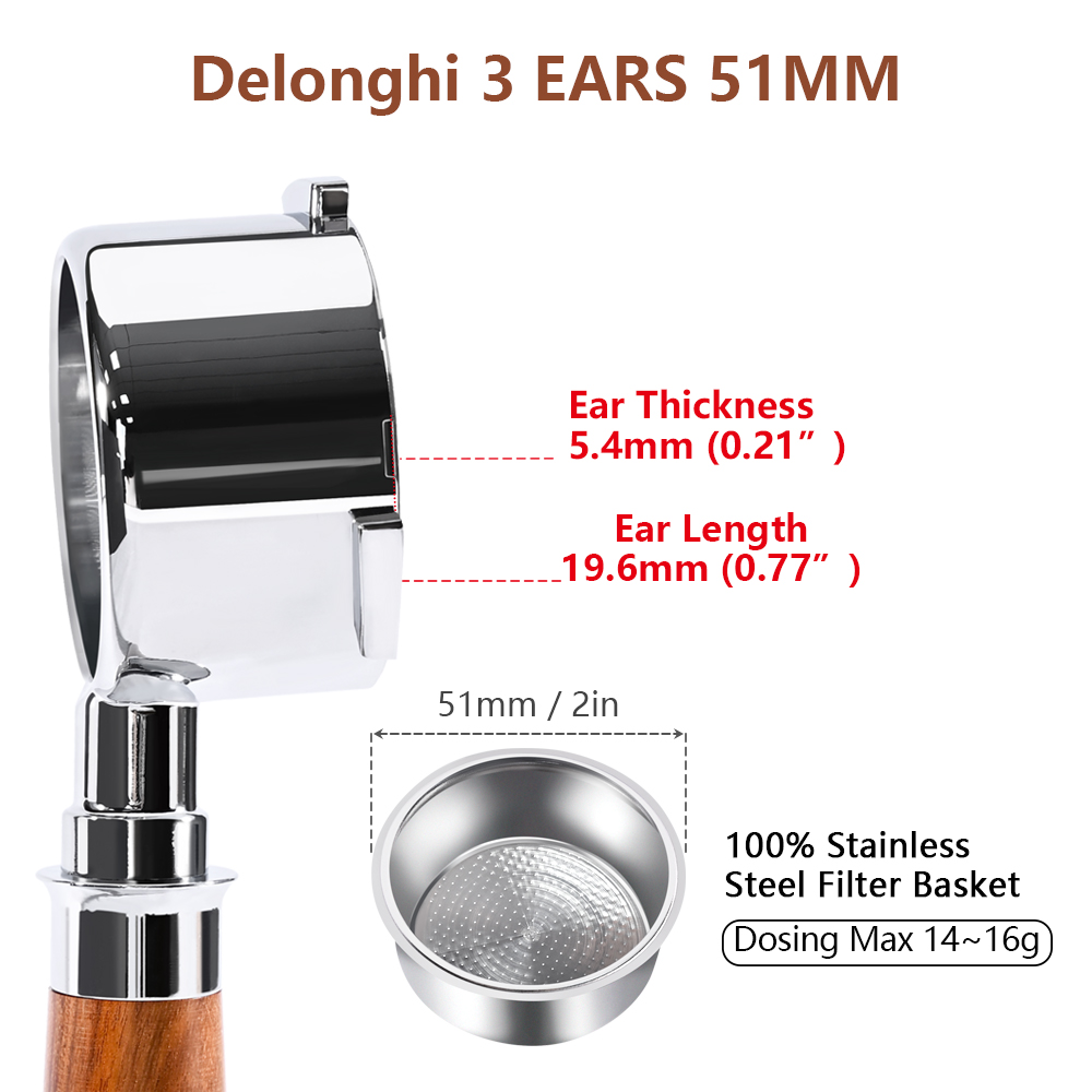 51mm Coffee Bottomless Portafi - Coffee And Tea Filter reseña y precio
