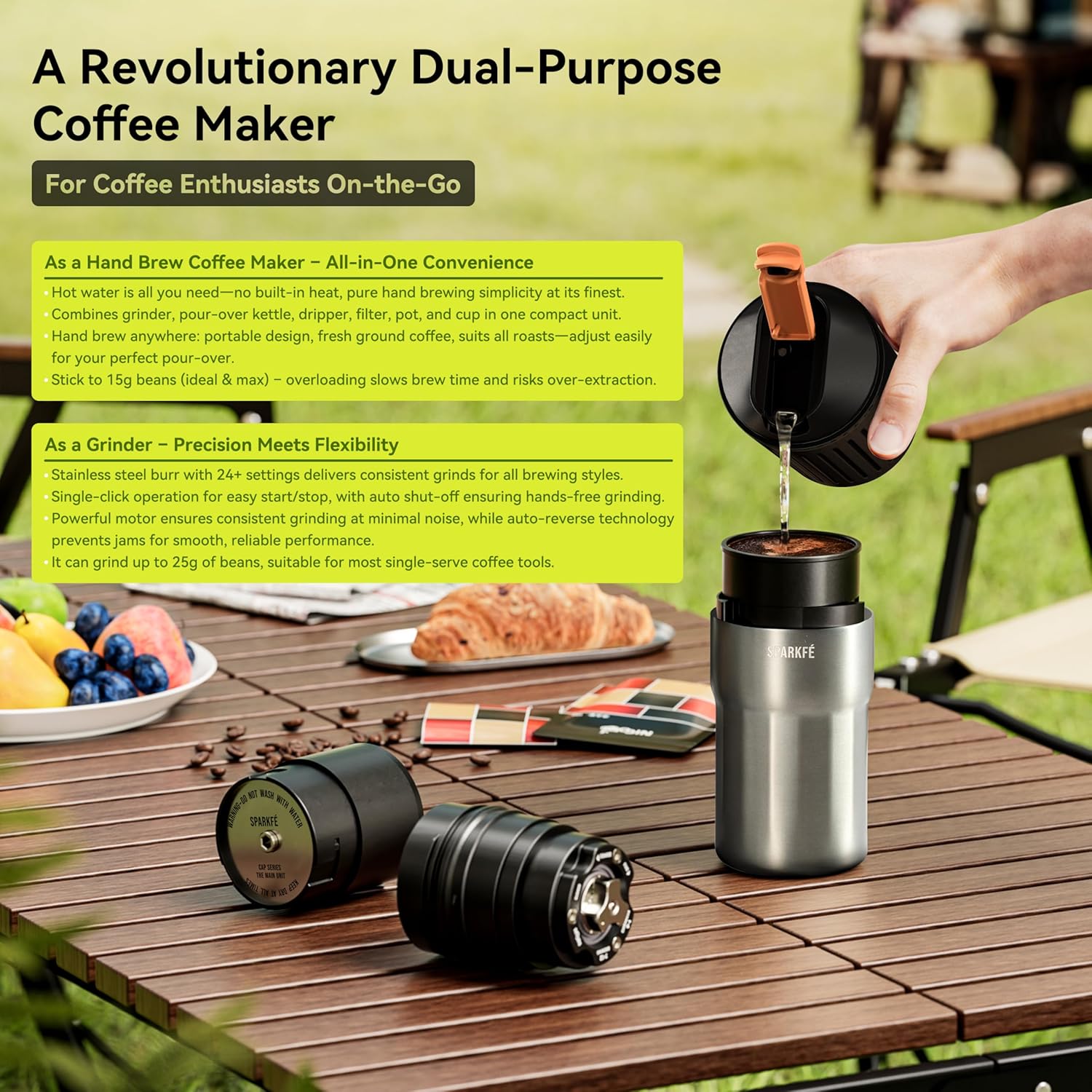 Electric Conical Burr Grinder  - Burr Hand Grinder reseña y precio