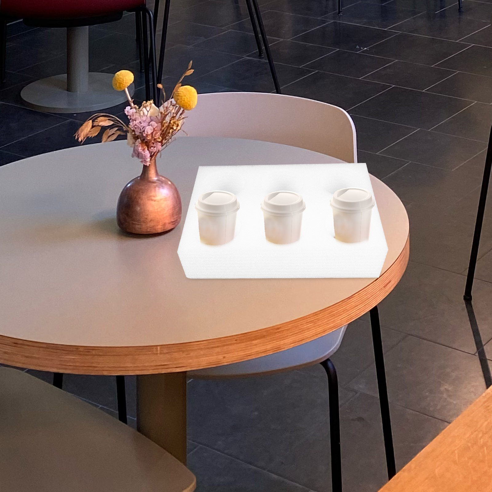 2Pcs Beverage Cup Holder Tray  - Coffee Tea Holders reseña y precio