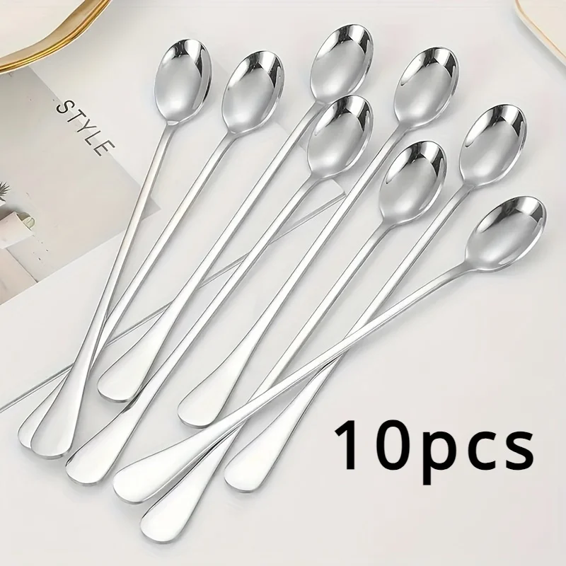 Stainless Steel 1/10pcs Long H - Tea Coffee Utensils reseña y precio
