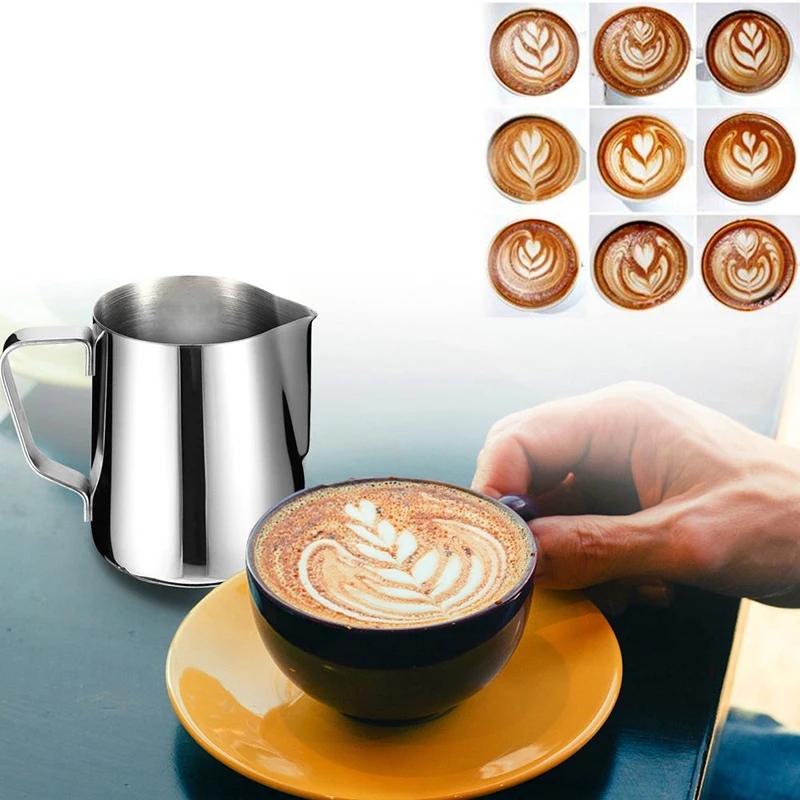 Coffee Milk Frothing Pitcher S - Barista Milk Jug reseña y precio