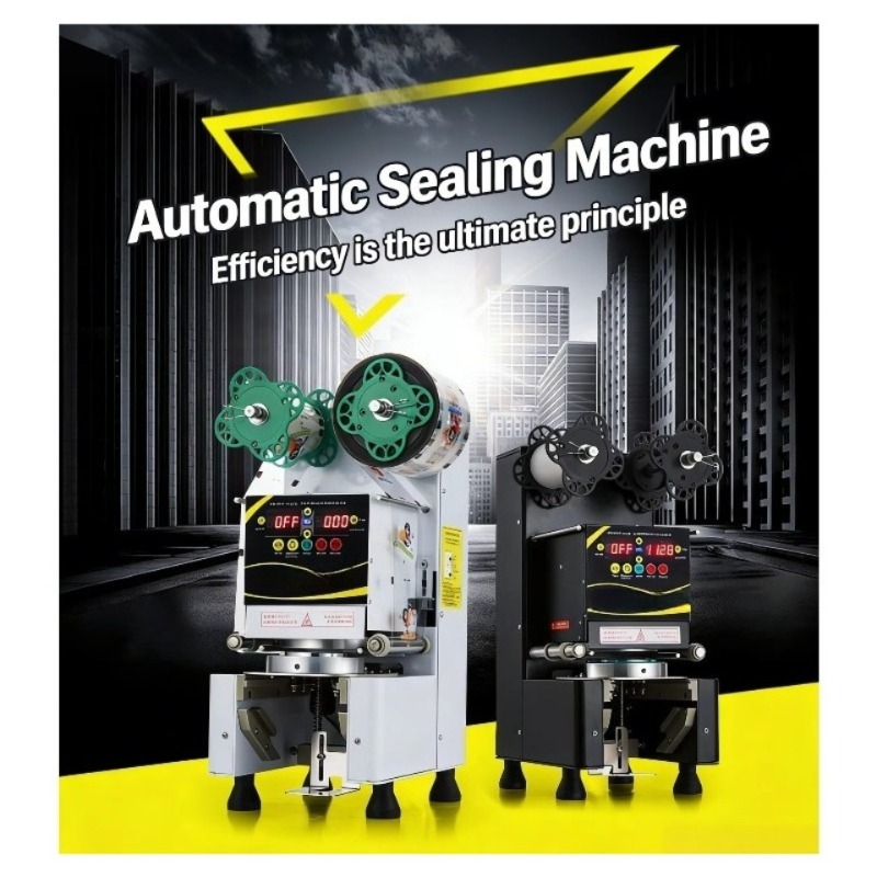 Automatic Plastic Cup Sealing  - Coffee Tea Shop reseña y precio