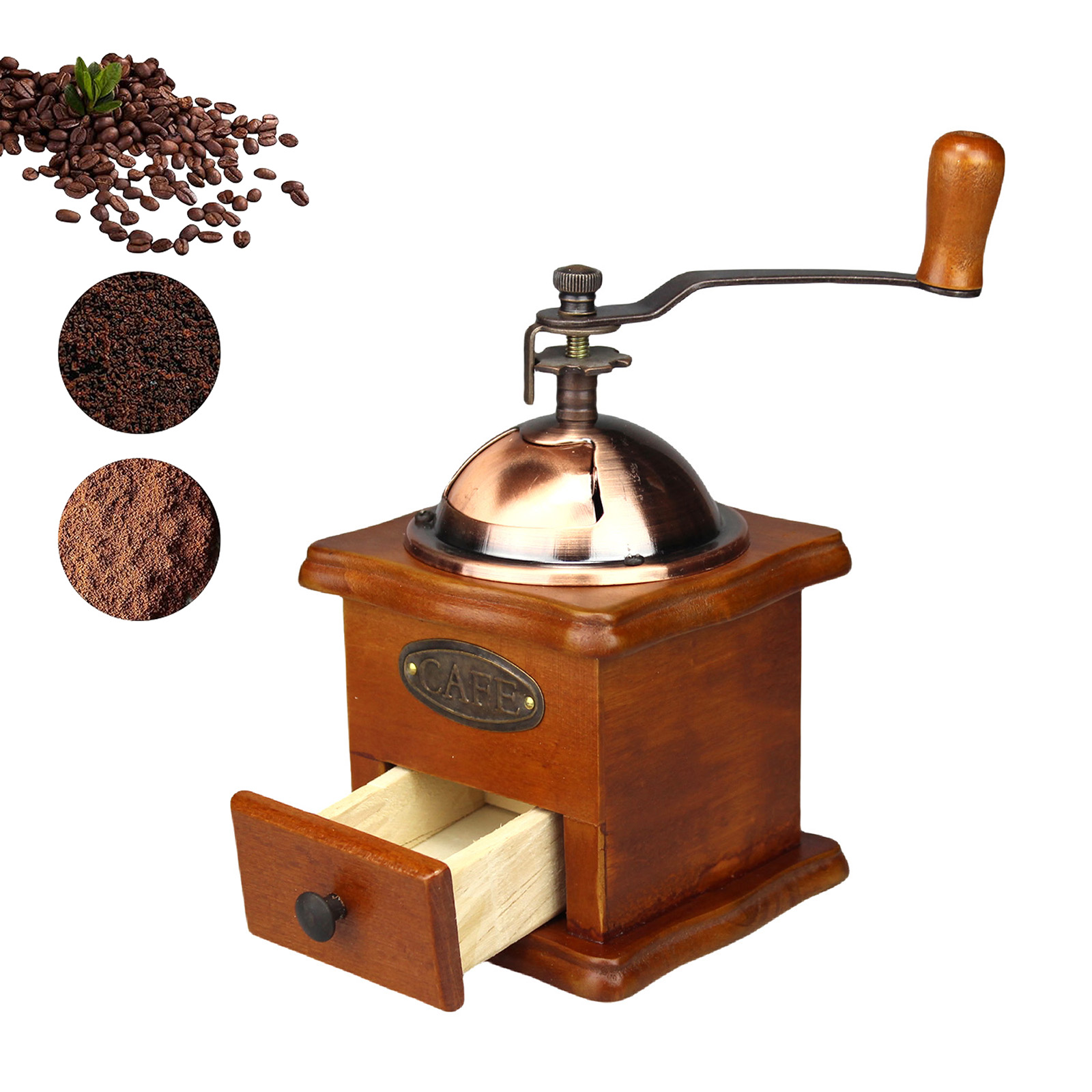 Antique Manual Coffee Grinder  - Burr Hand Grinder reseña y precio