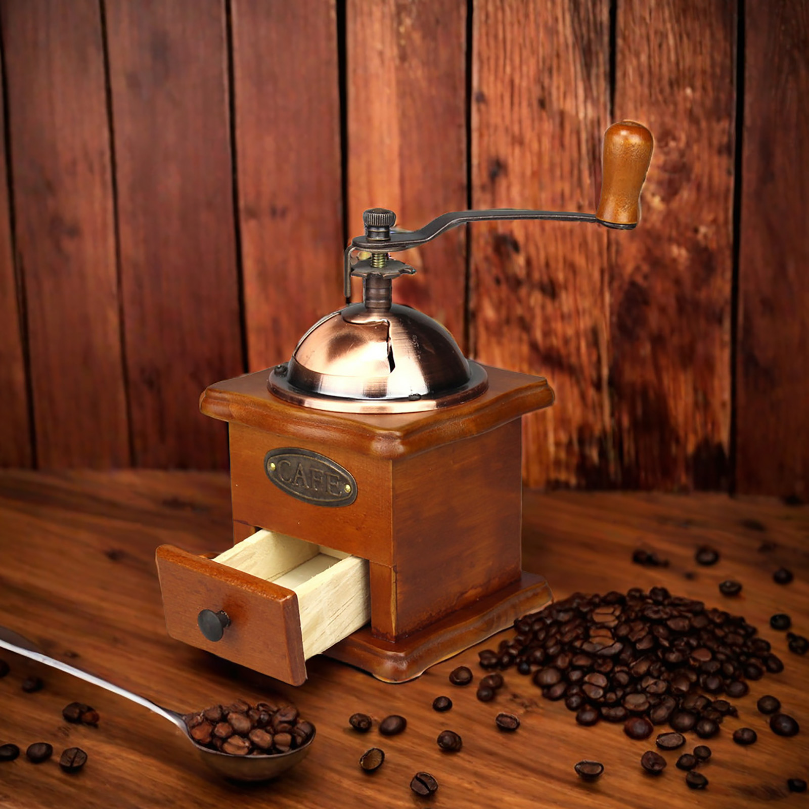 Antique Manual Coffee Grinder  - Burr Hand Grinder reseña y precio
