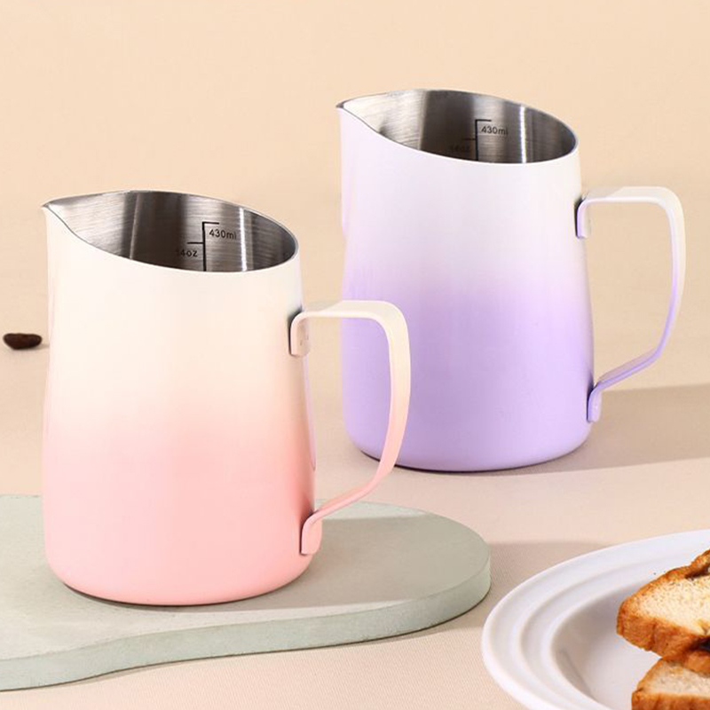 Milk Frother Jug Stainless Ste - Barista Milk Jug reseña y precio