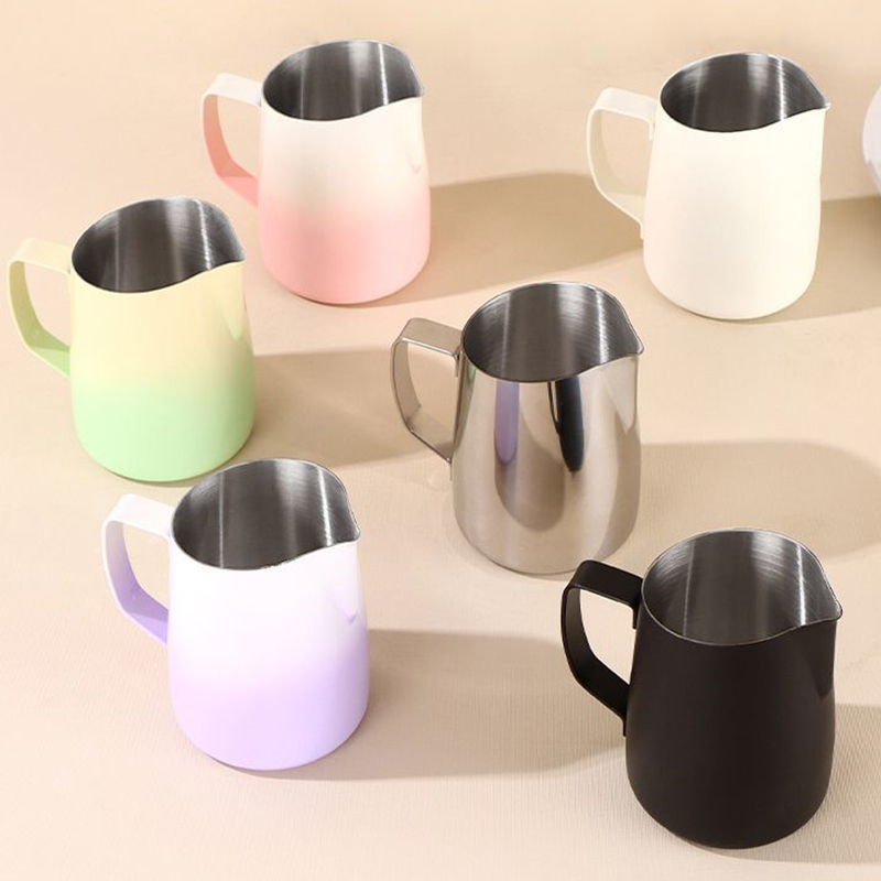 Milk Frother Jug Stainless Ste - Barista Milk Jug reseña y precio