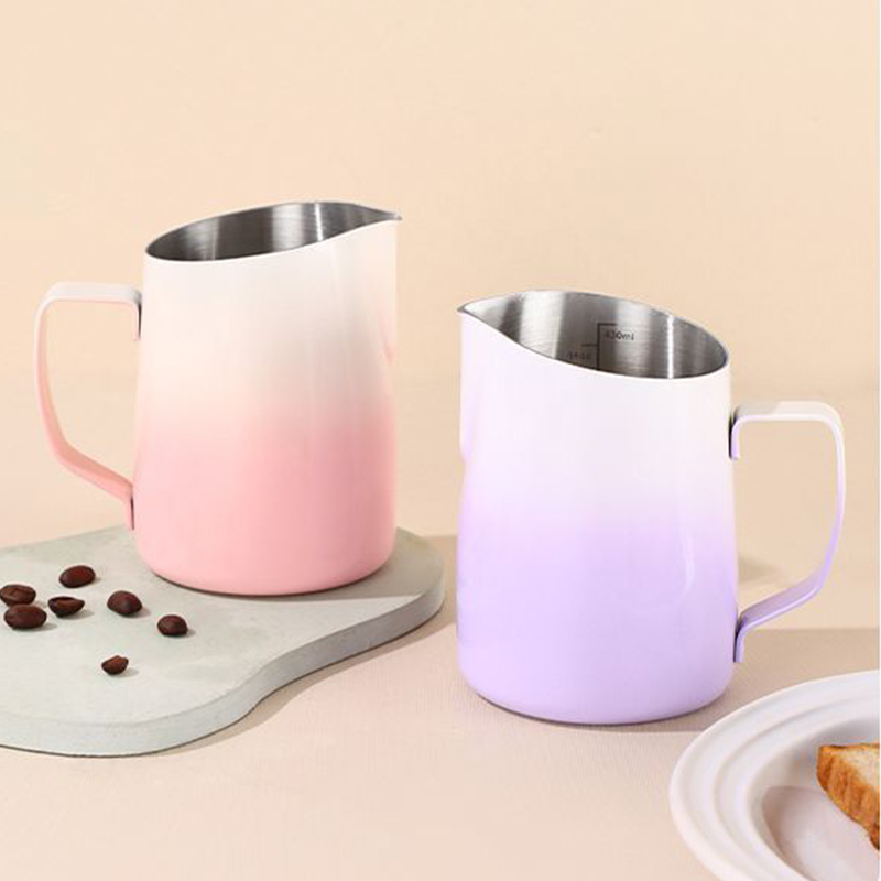 Milk Frother Jug Stainless Ste - Barista Milk Jug reseña y precio
