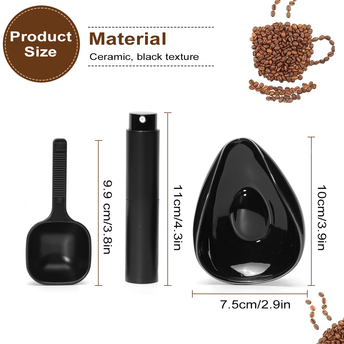 Leeseph Coffee Bean Dosing Cup - Tea Coffee Pot Set reseña y precio
