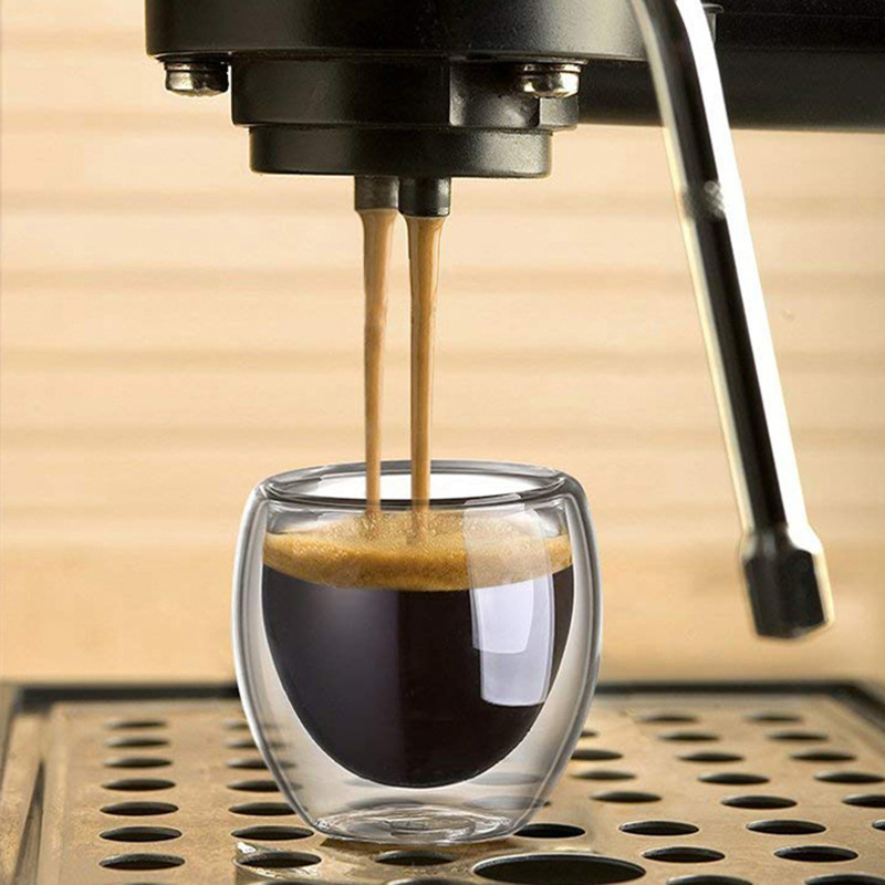Double Walled Glass Coffee Mug - Tea Coffee Pot Set reseña y precio