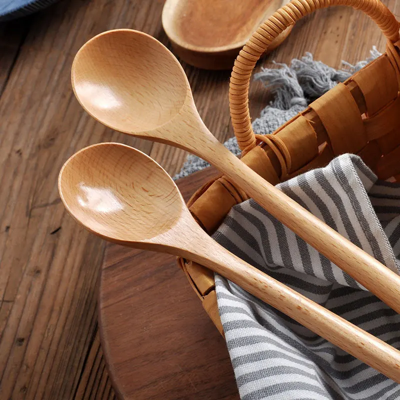 1pcs Wooden Spoon Tableware Ki - Tea Coffee Utensils reseña y precio