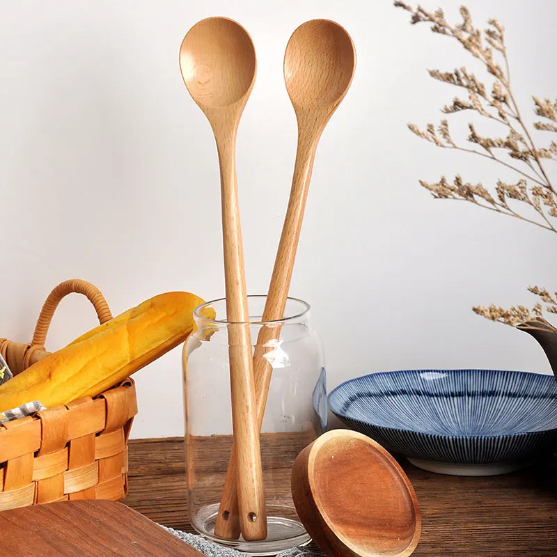 1pcs Wooden Spoon Tableware Ki - Tea Coffee Utensils reseña y precio