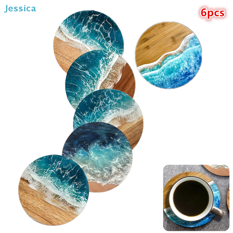 ♥Ocean Wave & Wood Grain Coast - Tea Coffee Pot Set reseña y precio
