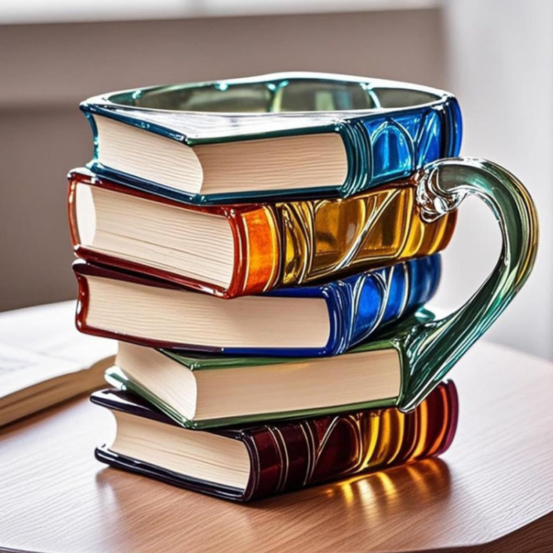 Book Coffee Mug Cappuccino col - Coffee Tea Library reseña y precio