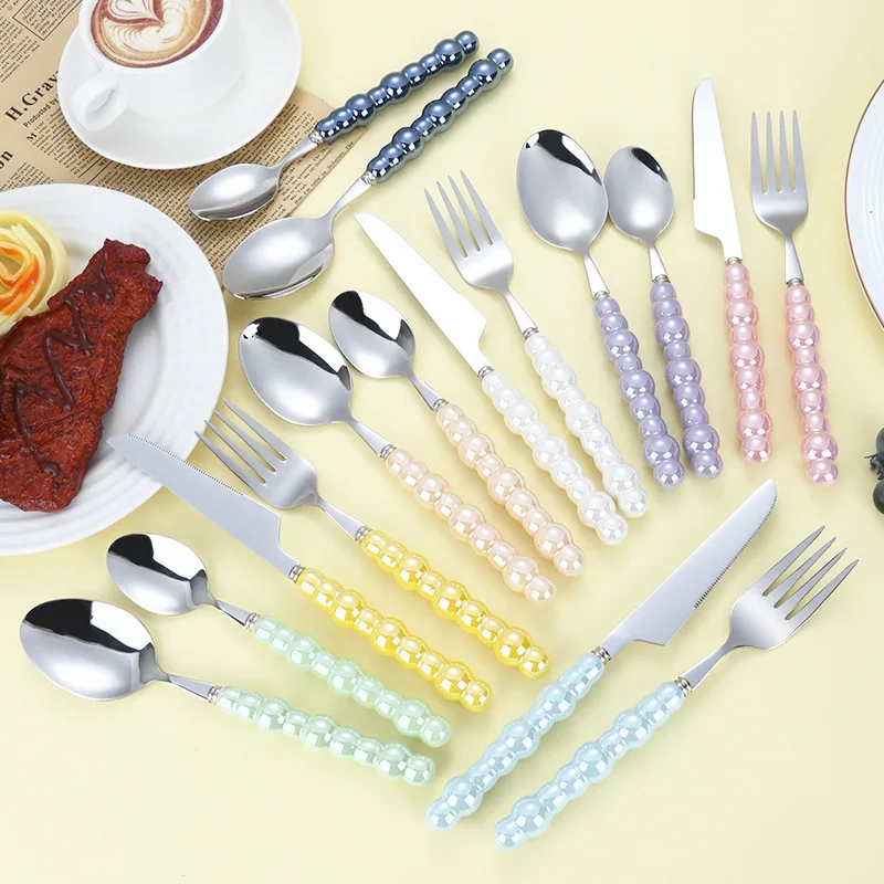 4Pcs Gold Dinnerware Set Stain - Tea Coffee Utensils reseña y precio