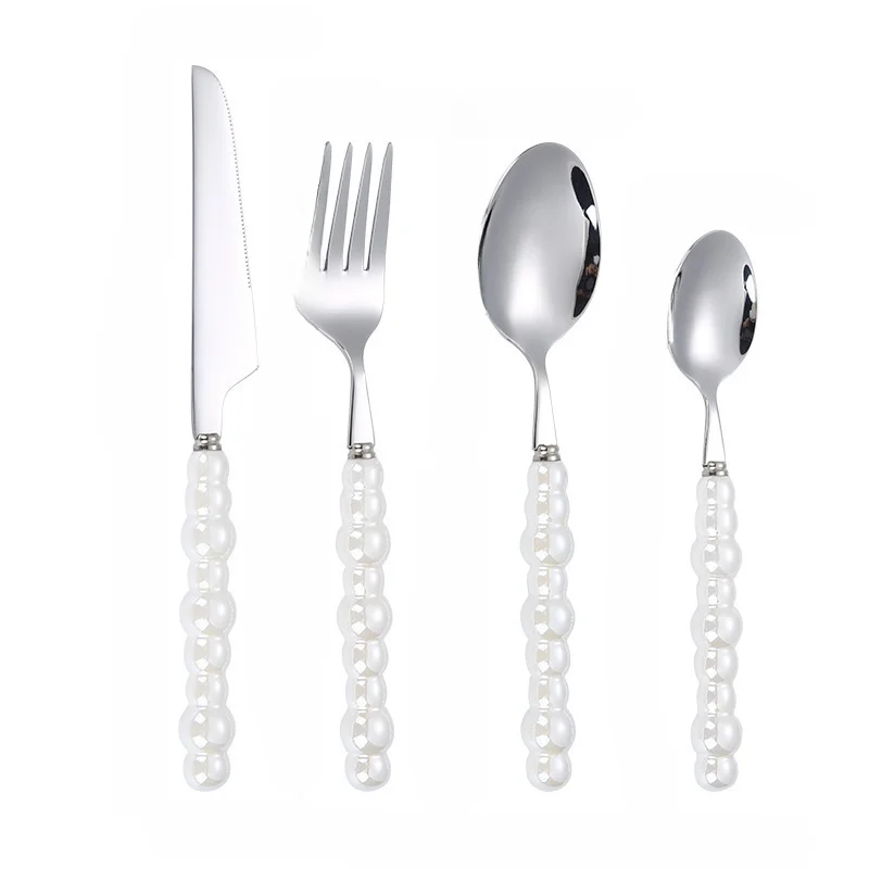 4Pcs Gold Dinnerware Set Stain - Tea Coffee Utensils reseña y precio