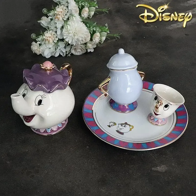 Hot Teapot Cartoon Beauty And  - Tea Coffee Pot Set reseña y precio