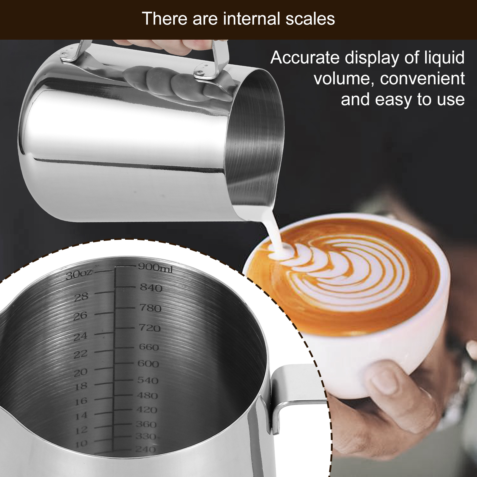 Milk Frothing Pitcher Kit Vers - Barista Milk Jug reseña y precio