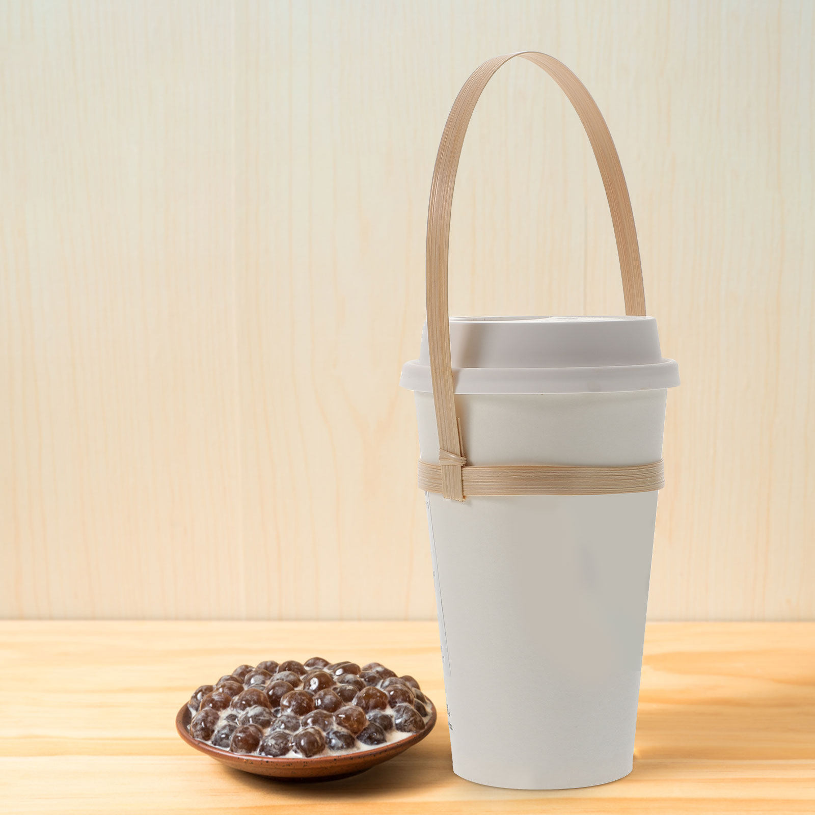 10Pcs Bamboo Drink Carrier Cof - Coffee Tea Holders reseña y precio